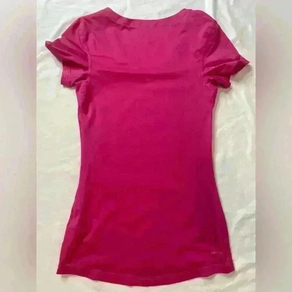 Nike Pro Dri Fit Short Sleeve Women’s Size XS Workout Active Shirt Pink